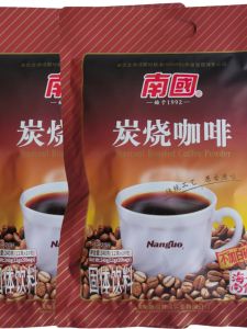 No-Sugar Charcoal-Burnt Coffee 240g X 2 Bags 40 Small Packs Instant Soluble Hainan Specialty Gift South Country Brand