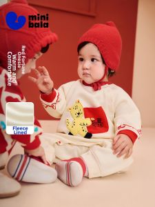 MINI BALA | Infant New Year Velour Romper