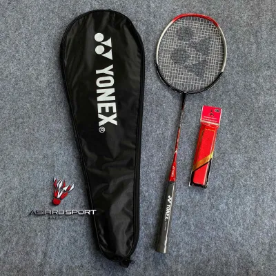 Raket Badminton Bulutangkis Yonex Pemula Logo PBSI Sedia Pilihan Tas Dan Handgrip Fullset Siap Pakai