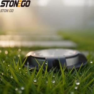 Outdoor Solar Underground Lights 12LED Side Glow Ground Plug Lawn Deck Garden Yard Lighting