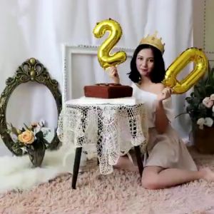 Balon Foil Dekorasi Pesta Termurah & Huruf Warna Gold (16 Inch)