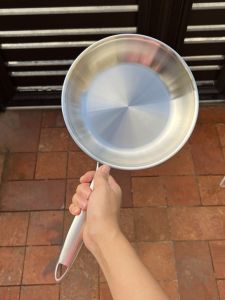 กระทะย่างหน้ามันแบบแบนพื้น 304 สแตนเลส ไม่ติด ไม่ต้องเคลือบ ย่างเนื้อวัว ย่างไข่ อาหารเช้า กระทะย่างขนาดเล็ก อุปกรณ์หุงต้ม