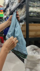 BX909 Celana Dalam Pria Boxer Anti bakteri Ice Silk Elastis Motif Garis Garis - Underwear Men size L - 4XL