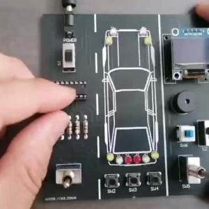 Aideepen | DC5V DIY Car Driving Simulation Soldering Practice Kit Electronic Project Car Driver Simulator Solder Project for Students Learn