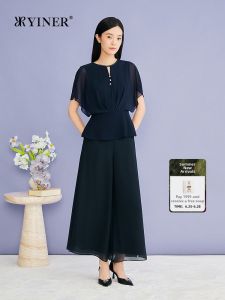 YINER | Embroidered Beads Peplum Waist Short Sleeve Summer Blouse