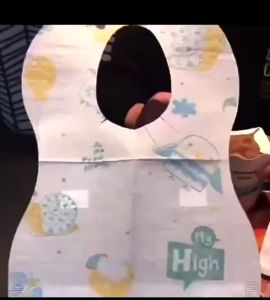 WNDR Disposable Bib | Bib Sekali Pakai | Celemek Makan bayi | Slabber Bayi Sekali Pakai