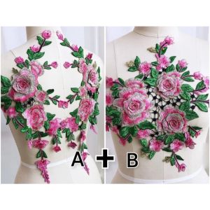 set bordir bunga 3d isi 3pc import 进口花绣