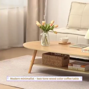 TIDY 2-Tier Side Table Sofa Coffee Table Movable Bedroom Small Apartment Bedside Bay
