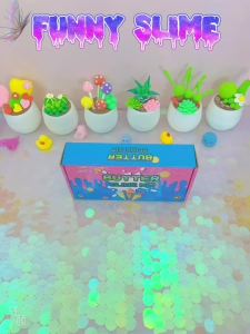 7 Pack Cake Butter Slime Kits Soft and Non-Sticky Slime Kit Party Favors for Girls and Boys