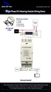 JSY-MK-229 DC 100A Bidirectional Measurements Single Channel RS-485 Din Rail Smart Meter Solar Energy Meter