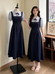 Đầm Maxi Cổ Polo Sọc Đẹp Mắt