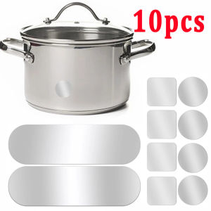 10set Pot Hole Repair Tape Bucket Pan Crack Repair Sticker / Steel Waterproof Fire High Temperature Resistant Aluminium Adhesive Tape