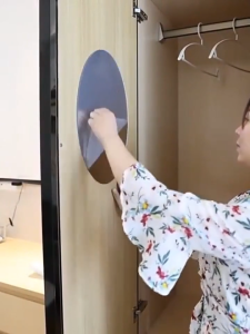 Stiker Cermin Tempel Dinding Bulat Oval Wall Sticker Decoration Kaca Dekorasi Nempel Tembok Pintu Kamar Mandi Berias