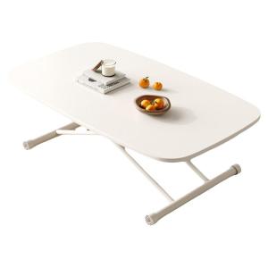 OLEPA | Cream Style Small Home Electric Height Adjustable Table