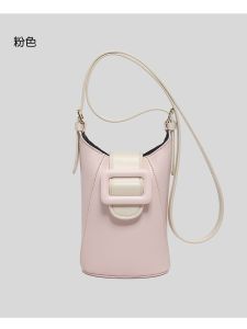 กระเป๋าสะพายข้างผู้หญิงแบบลำลอง 2024 กระเป๋าใส่โทรศัพท์มือถือแบบสะพายข้างสีบล็อกเรียบง่ายและทันสมัย ​​กระเป๋าสะพายข้างแบบสะพายข้างแบบลำลอง