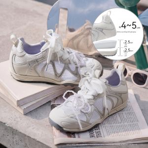 Kappa | Giày Thể Thao Nữ Kiểu Retro Thoáng Khí Đế Cao Trong