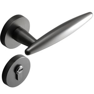 SOCINO | Minimalist Quiet Magnetic Bedroom Door Lock Gray-Black
