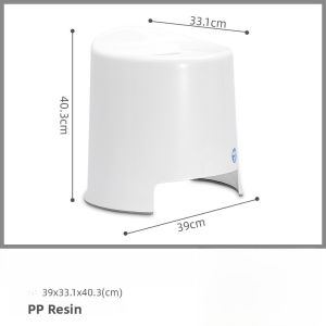 Thickened Plastic Non-Slip Bathing Stool Alice Bathroom Small Stool Elderly Childrens Stool Home Use Low Stool Plastic Bath Stool