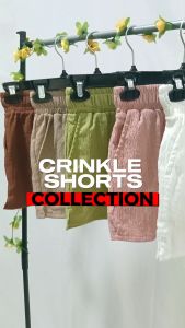 Nings Apparel - Trendy Summer Crinkle Shorts | Lounge Shorts | Regular Size