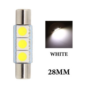 KEVANLY | 10pcs Car C5W 5050 3SMD Festoon LED 28mm 31mm Car Dome Light Bulb White 12V for Car Interior Reading Licence Plate Luggage Light