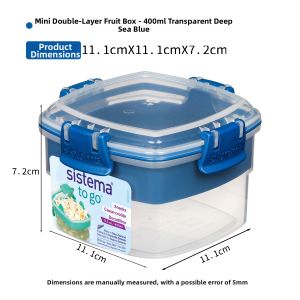 Sistema | Portabel Food Storage Box Small Capacity Snacks
