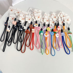 Hand Wrist Strap Lanyard Cartoon Fiber Phone Lanyards Adjustable Lanyard for GoPro Camera Phone Case Keys Keychain USB Flash Drive Flashlight Glove Leash Mixed