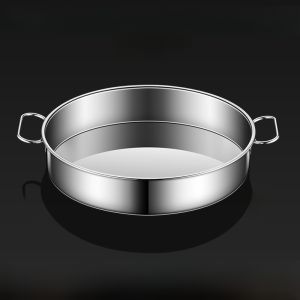 Stainless Steel Cake Tray Steamer Skin Cold Skin Home Use Pancake Multilayer Cake Baking Commercial Pastry Large round Tray