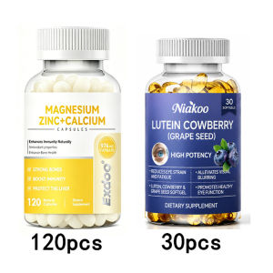 Lutein Zeaxanthin + Calcium Magnesium Bundle for Screen Time Eye & Office Support