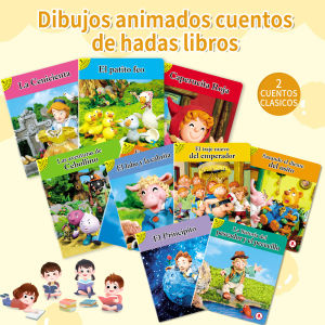 Spanish Set Of 10 Fairy Tale Books Libros Childrens Bedtime Stories Companion Reading Color Content For Preschool Learning