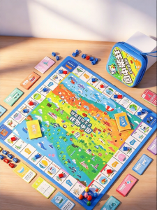 QIMINGXING | Luxury Edition Children Educational Monopoly Board Game