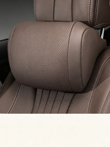 Luxury Nappa Leather Car Headrest & Lumbar Support Pillow Set – Fits Most Car Headrests Premium Auto Seat Accessories