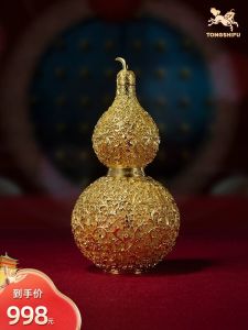 จี้ทองแดงชุบทองแท้สีทองแดงสำหรับตกแต่งบ้าน เครื่องประดับตกแต่งห้องนั่งเล่น งานฝีมือทำมือ สไตล์จีน กล้วยไม้