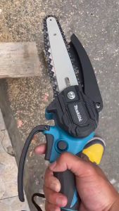 เลื่อย ตัด กิ่ง ไร้ สาย makita เลื่อยไฟฟ้าไร้สายตัดต้นไม้สูง 6 นิ้ว 199V กำลังแรง 4000W เลื่อยตัดกิ่งไฟฟ้า เลื่อยโซ่พกพา ใช้งานง่าย ตัดไม้แรงเต็มสปีด