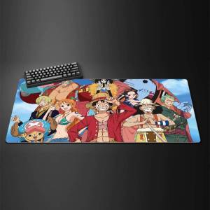 Bandai | One Piece Pirate Crew Anime Gaming Mouse Pad Large Rubber Keyboard Desk Mat With 2MM Stitched Edge Design