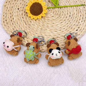 Vòng Tay Sáng Tạo Thẻ Quà Tặng Ba Lô Phong Cách Gấu Trúc Lợn Rùa Móc Khóa Mặt Dây Chuyền Ba Lô Trang Trí Thành Phẩm