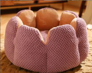 "Local seller" Cozy Soft Pet Bed Pet Kennel Cat house Flower Cat Bed Machine Washable Soft Donut Pet Bed Pet mats with Non-Slip Bottom Pet Sofa