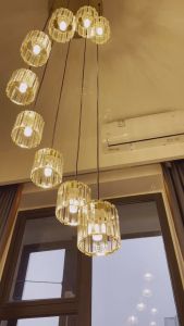 Crystal Stair Pendant Lamp & High Ceiling LED Chandelier: A Guide to Dining Room & Bedroom Decor