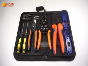 Rison ชุดเครื่องมือ MC4พลังงานแสงอาทิตย์กระเป๋าใส่อุปกรณ์สำหรับ MC4มัลติฟังก์ชั่นรวมทั้งชุดกล่องเครื่องมือคีมหนีบลายลอน