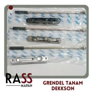 Grendel Tanam Pintu Aluminium Alumunium Flush Bolt Dekson FB508