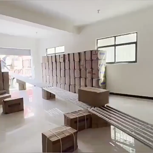 Unloading slide pulley conveyor warehouse logistics loading and unloading roller conveyor light and no power fluent handling tools