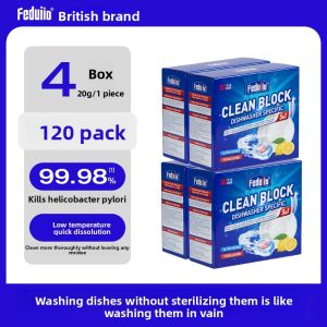 FEDUIIO | 3-in-1 Dishwashing Pods and Blocks Cleaning Set