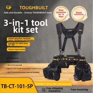 Toughbuilt | Durable Waist Bag with Shoulder Strap Set