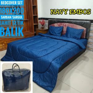 SET BADCOVER POLOS EMBOS MEWAH UKURAN 180X200