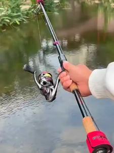 Batang Umpan Keaan Khas Pakai Topi Bundle dengan Pancing Bundle Set Gulung Profil Rendah Bundle Rod Pancing Bundle