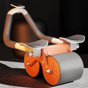 【COD&Ready Stock】abs exercise equipment Beginner Abdominal health wheel Support Rebound Abdominal Wheel fitness equipment With hassock abs workout equipment