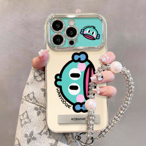 Creative Cute Clownfish Silicone Phone Case with Bracelet Anti-fall Protection for 12 13 14 15 pro Max Couples