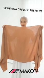 Pashima Cringkel Airflow premium/Hijab Isntan Terbaru/Hijab Crinkle Terlaris
