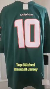 ชุดรักบี้ ปลาโลมา 10 สีเขียว Dolphins Tyreek Hill Jersey