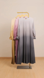 Long dress woman warna gradien/gamis maxi dress muslimah evening dress dinner elegant