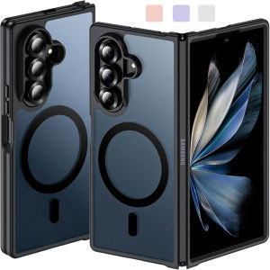 for Samsung Galaxy Z Fold 7 Case MagneticZ Fold 7 Case [Compatible with MagSafe] Translucent Matte Hard PC Military Grade Drop Proof Protection Shockproof Rugged Phone Case for Samsung Z Fold 7 CaseZ Fold 6 Case